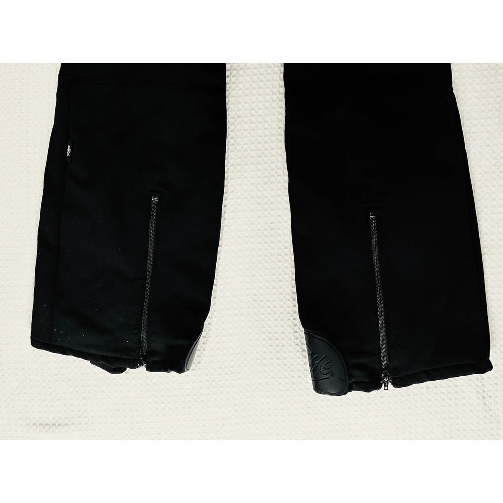 Roffe Rebound - Women's - Size 8 Long - Ski Snow Pants - Black - Heel Stirrups